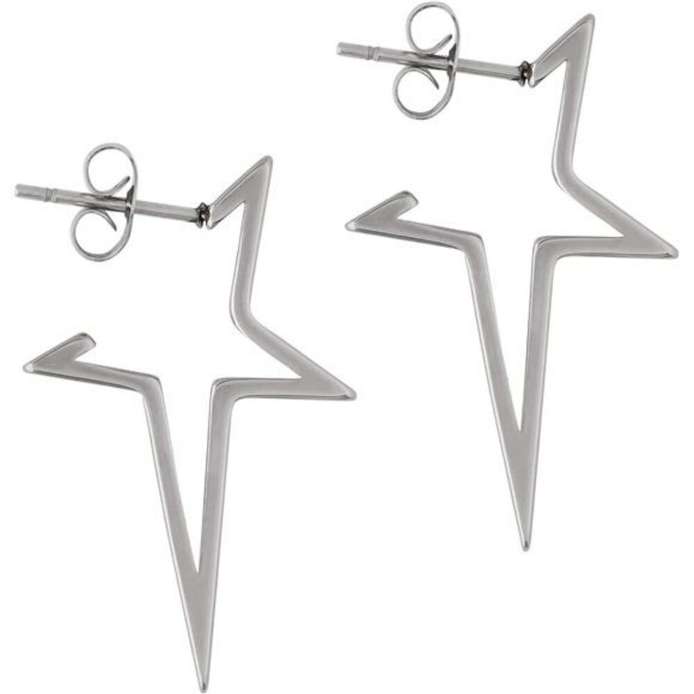 Goth Punk Star Spike Earrings Women Y2k Grunge Emo Dangle Drop Jewelry Gift
